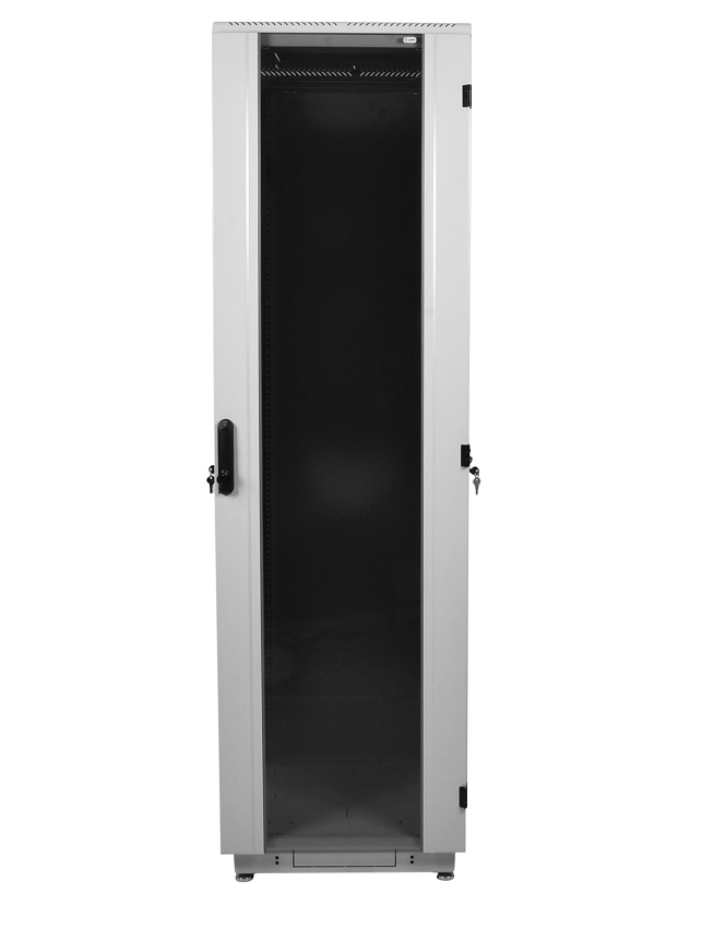 ЦМО ШТК-М-42.6.10-1ААА-9005 Шкаф телекоммуникационный напольный 42U (600х1000) дверь стекло, черный