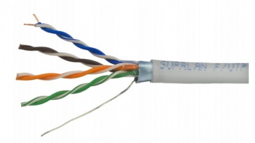 Кабель UTP 5E 4x2xAWG24 нг(А)-HF (305м/бухта) медь, test 100м, ELETEC (06-720)