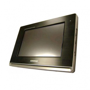 COMMAX CDV-1020AE/VIZIT (Черный) Монитор цветного видеодомофона, 10.2", TFT LCD, PAL/NTSC, LED подсветка, Toch Screen, hands free, память на 128 кадров, адаптирован к VIZIT, 318х215х53мм, AC 110-240В