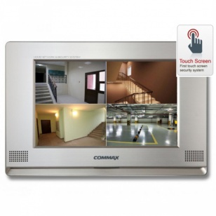 Commax CDV-1020AQ/XL (Серебро) Монитор цветного видеодомофона, дополнительно вызов аудио/видео (при наличии камеры) от цифрового подъездного домофона +3-х вызывных блоков и 1-й камера наблюдения