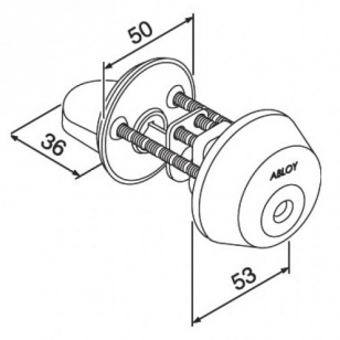 Abloy Abl CY028C/111008 ключ - ручка