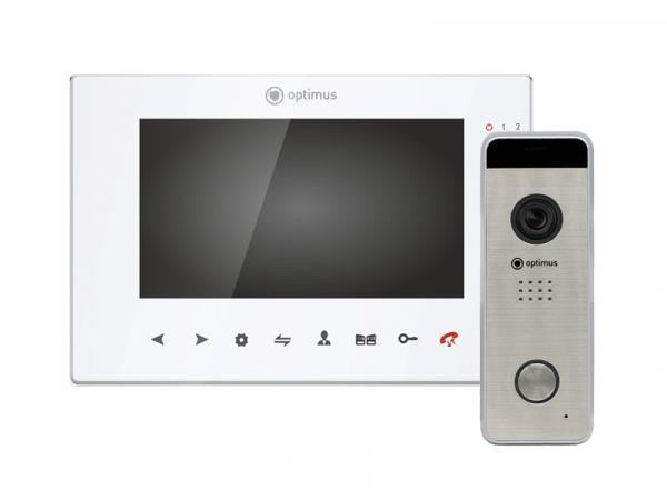 Optimus VMH-7.1 (w) + DSH-1080 (серебро)_v.1 Комплект видеодомофона
