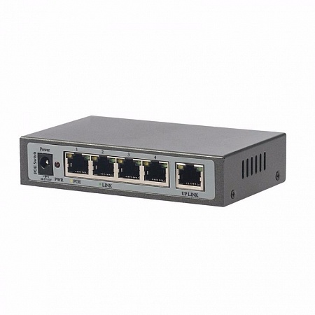 Tigris TGSW-104P Коммутатор PoE, 4 порта