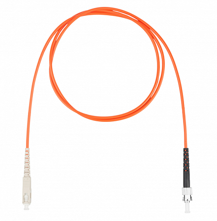 Шнур оптический коммутационный (патч-корд), SC-ST симплекс (simplex) OM2, нг(А)-HF, оранжевый, 10 м