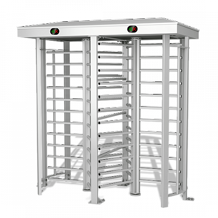 Oxgard Т-10-Н4R Doublе Pass Электромеханический сдвоенный полноростовой турникет Praktika из нержавеющей стали (4шт. Mifare).