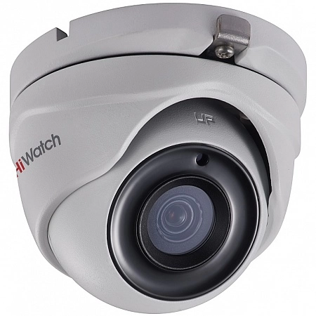 HiWatch DS-T303 (6) 3Mp Видеокамера HD-TVI, уличная купольная, ИК-подсветка до 20м, 1/3&quot;&quot; CMOS матрица, 1920x1536@18к/с, 1920x1080@25к/с; механический ИК-фильтр; 0.01 Лк@F1.2; DNR; EXIR Smart ИК; OSD-меню; видеовыход: 1 х HD-TVI; IP66; -40°С до +60°С; 12В