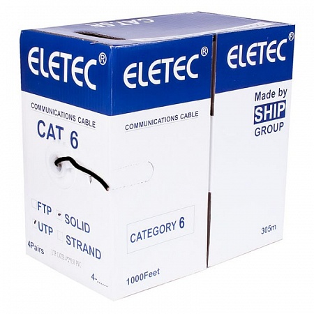 Eletec 6 4x2xAWG24 кабель UTP 305м, медь