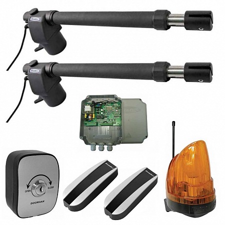 Doorhan SW-2500KIT комплект привода, в составе набор приводов DHSW2500, блок управления PCB-SW, фотоэлементы Photocell-N, ключ-кнопка Keyswitch-N, лампа сигнальная Lamp