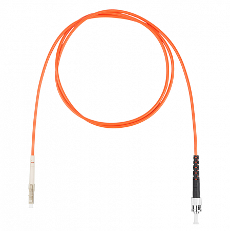 Шнур оптический коммутационный (патч-корд), LC-ST симплекс (simplex) OM2, нг(А)-HF, оранжевый, 15 м