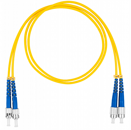 Шнур оптический коммутационный (патч-корд), FC-ST, дуплекс (duplex) OS2, нг(А)-HF, желтый, 7,0 м