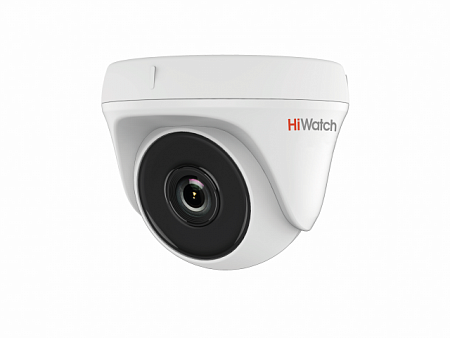 HiWatch DS-T133 (6) 1Mp Купольная видеокамера, 1/4&quot; CMOS, 56.7°, ИК-фильтр, 0.01 Лк@F1.2, Smart ИК EXIR/OSD/BLC/DWDR/AGC/DNR, видеовыход: переключаемый HD-TVI/CVBS, EXIR-подсветкой до 20м, DC12V±15%, 4Вт,-20 до +45°С