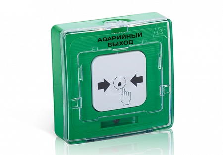 Рубеж УДП 513-10  &quot;Аварийный выход&quot; (зелёный) Извещатель пожарный ручной