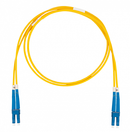 Шнур оптический коммутационный (патч-корд), LC-LC, дуплекс (duplex) OS2, нг(А)-HF, желтый, 5,0 м