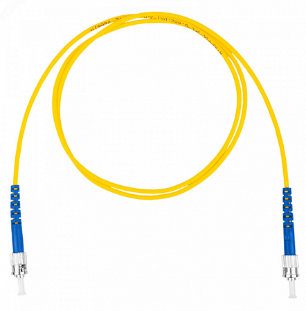 DATAREX Шнур оптический коммутационный патч-корд, ST-ST симплекс (simplex) OS2, нг(А)-HF, желтый, 0,5 м